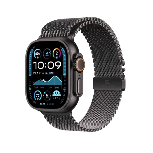 Умные часы Apple Watch Ultra 2 2024 GPS + Cellular 49mm Black Titanium Case with Black Titanium Milanese Loop - L (MX5V3)